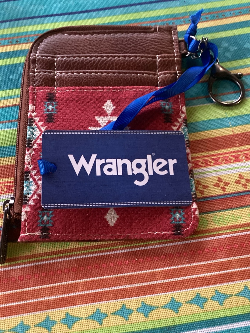 Wrangler Card Wallet with Aztec Design - Picture 2 of 6